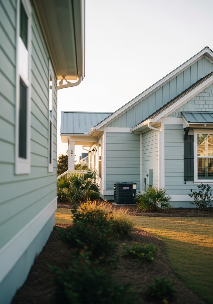 Gautier home exterior showing quality construction and coastal-appropriate finishes.